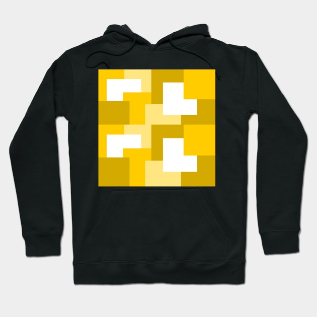 yellow abstract squares tiles pattern Hoodie by Baobabprintstore